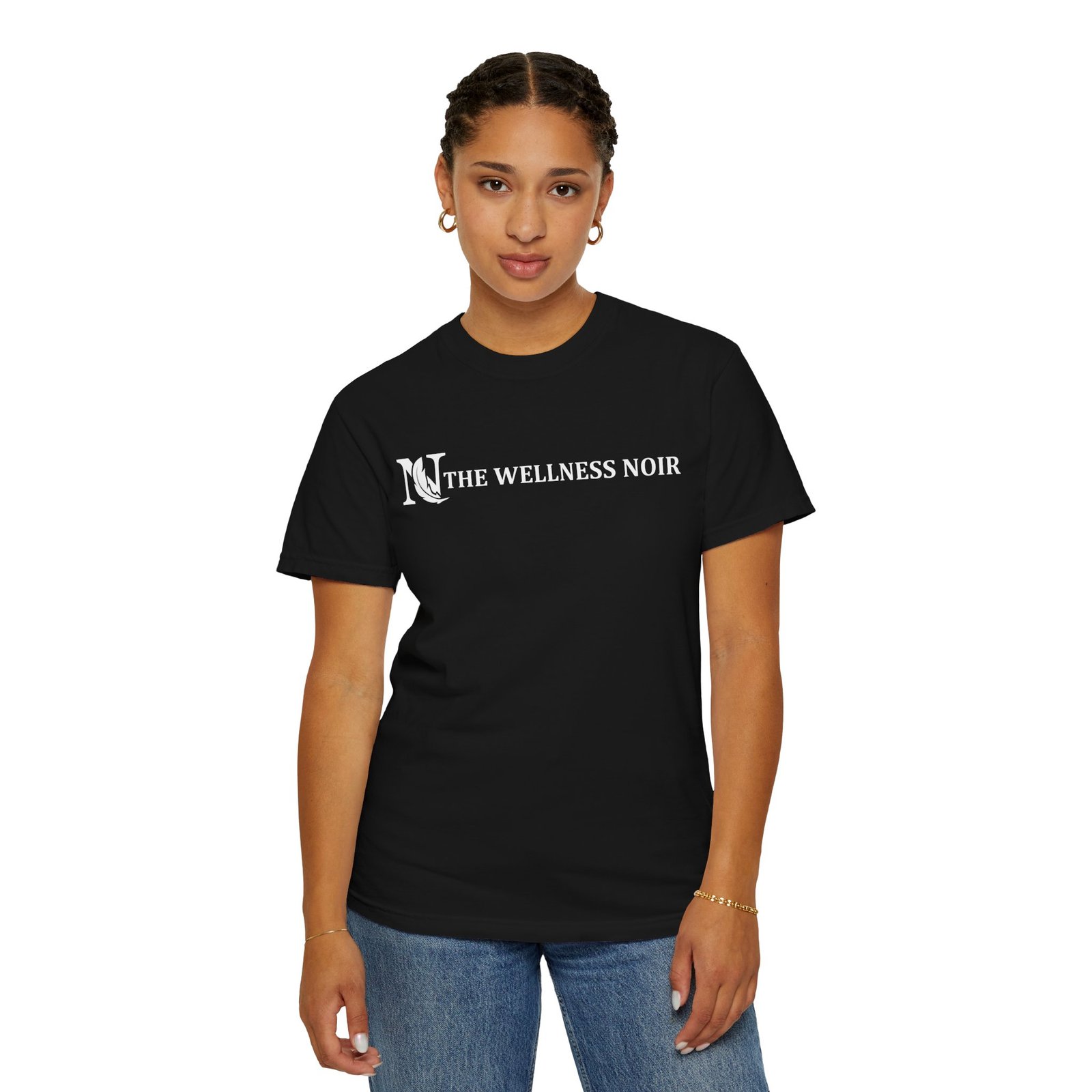 The Wellness Noir Unisex Garment-Dyed T-shirt - Image 6
